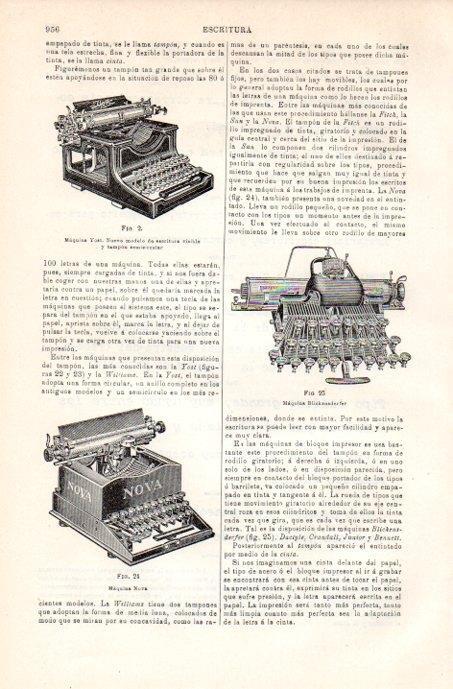 LAMINA V08222: Maquina de escribir Nova