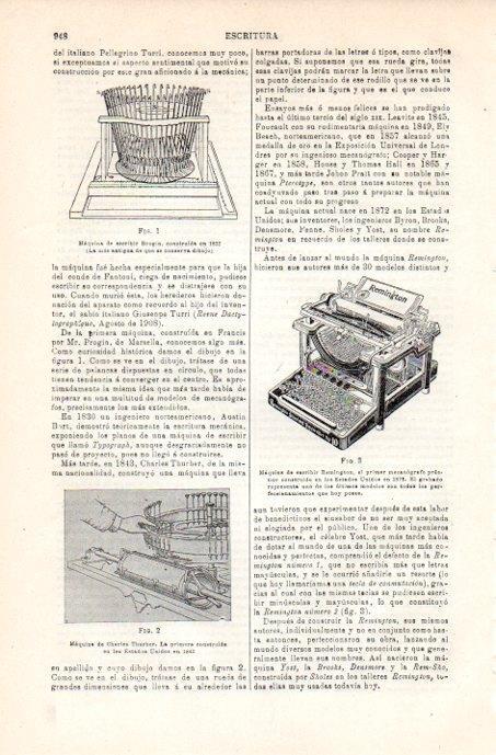 LAMINA V08225: Maquina de escribir Remington 