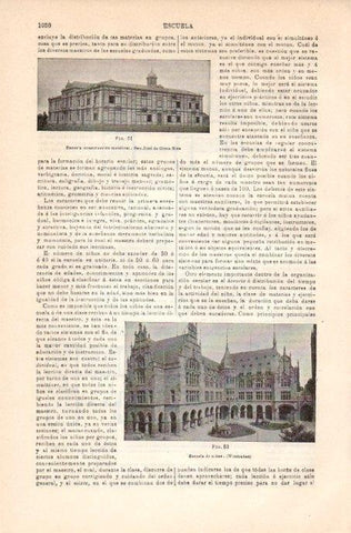 LAMINA V08194: Escuela de niños en Wiesbaden