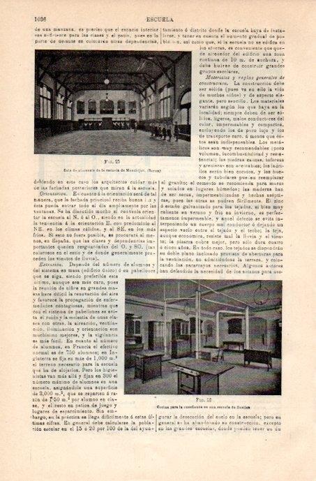 LAMINA V08199: Gimnasio de la escuela de Montbijon