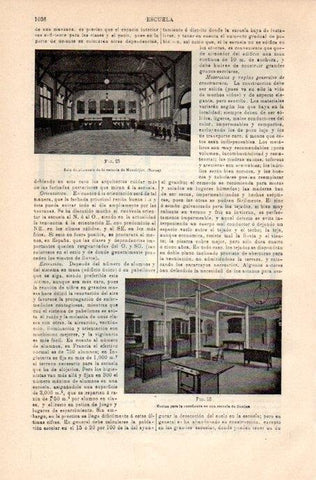 LAMINA V08199: Gimnasio de la escuela de Montbijon