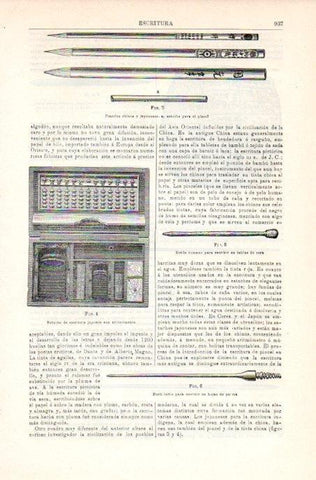 LAMINA V08229: Estuche de escritura japones