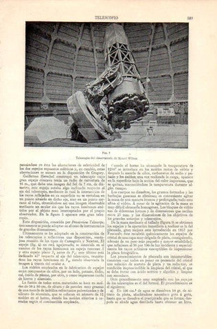 LAMINA V08236: Telescopio del observatorio Mount Wilson