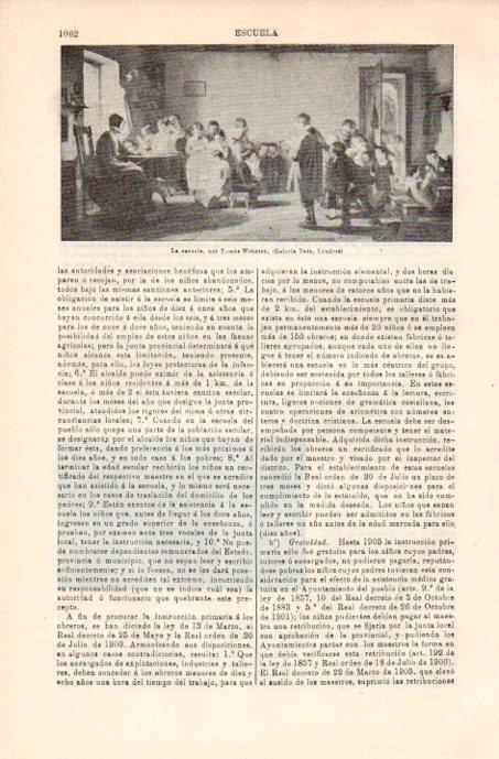 LAMINA V08191: La escuela, por Tomas Webster