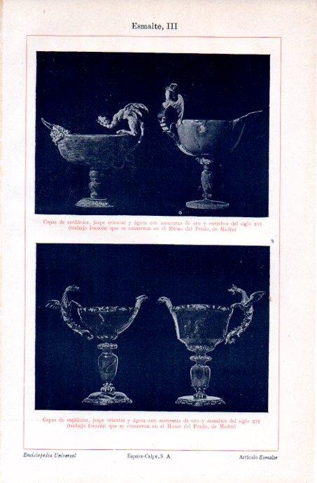 LAMINA V08147: Copas de sardonice