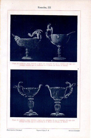 LAMINA V08147: Copas de sardonice