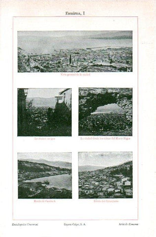LAMINA V08127: Vistas de Esmirna, Turquia