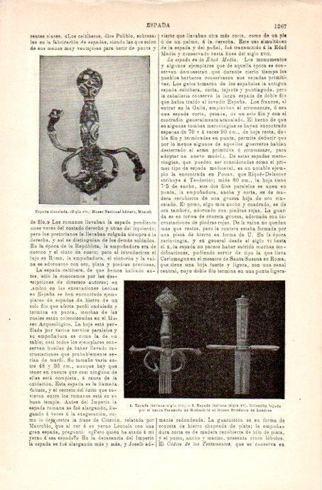 LAMINA V08133: Espada italiana del siglo XVI