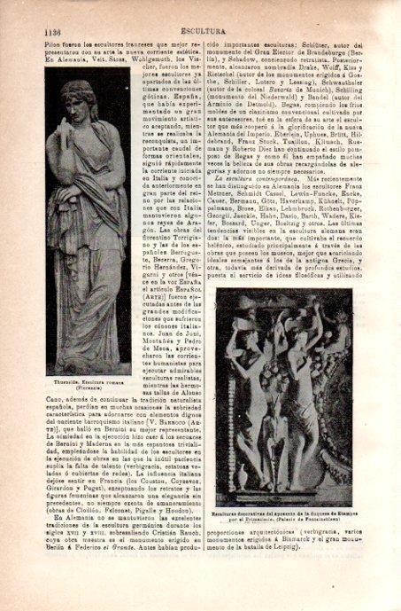 LAMINA V08180: Thusnelda escultura romana