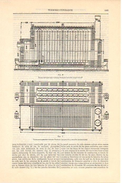 LAMINA V08366: Termorrecuperador tubular Durham