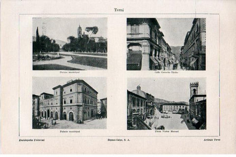 LAMINA V08372: Vistas de Terni, Italia