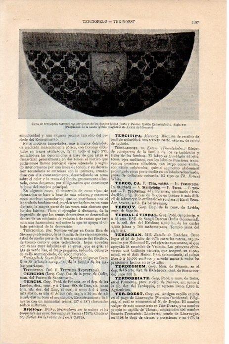 LAMINA V08350: Capa de terciopelo carmesi