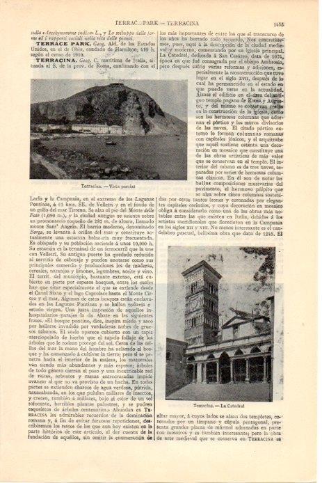 LAMINA V08375: Vista y Catedral de Terracina