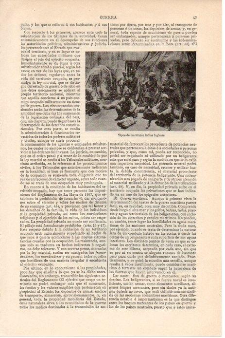 LAMINA V08408: Tipos de las tropas indias inglesas