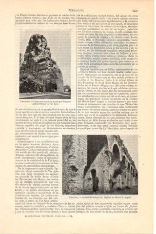LAMINA V08376: Templo de Jupiter en Terracina