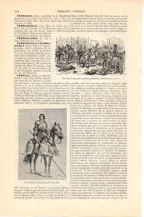 LAMINA V08378: El caballero Bayardo, por E. Neuville