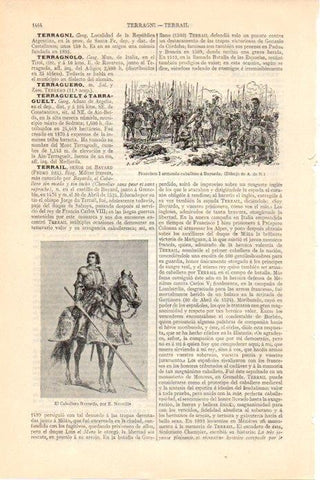 LAMINA V08378: El caballero Bayardo, por E. Neuville