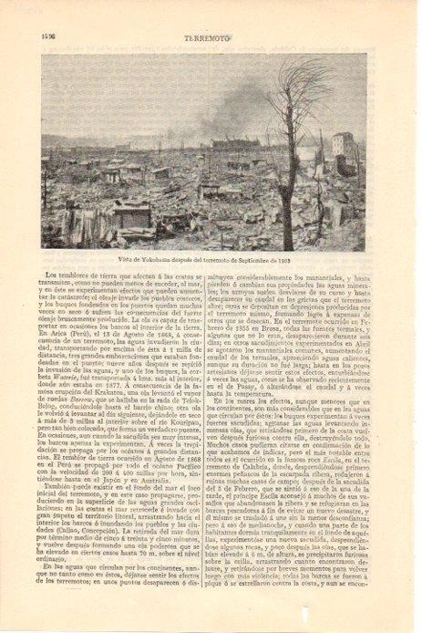 LAMINA V08381: Yokohama despues del terremoto de 1923