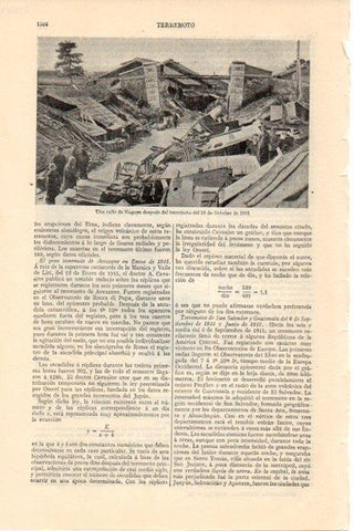 LAMINA V08383: Calle de Nagoya despues del terrremoto de 1891