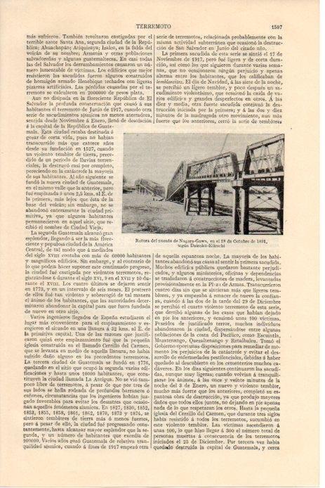 LAMINA V08384: Rotura del puente de Nagara Gawa en 1891