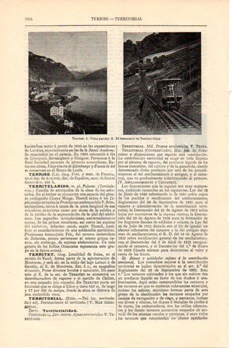 LAMINA V08385: Vistas de Territet, Suiza