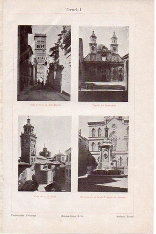 LAMINA V08390: Vistas varias de Teruel