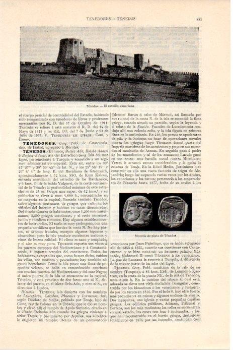 LAMINA V08298: Castillo veneciano de Tenedos