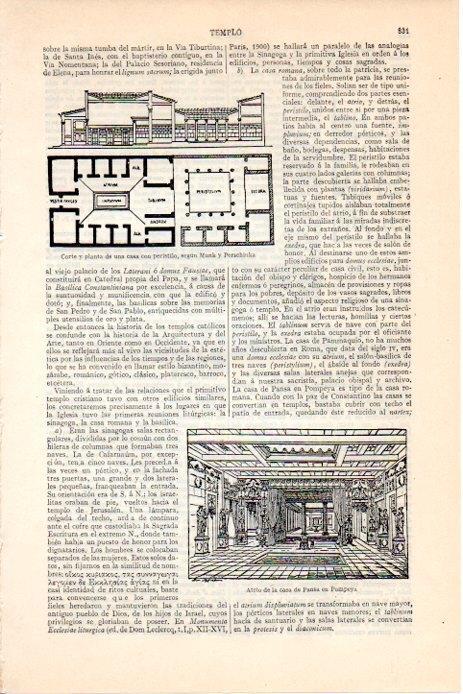 LAMINA V08292: Atrio de la casa de Pansa en Pompeya