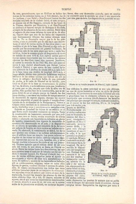 LAMINA V08266: Planta templo de Nimrud