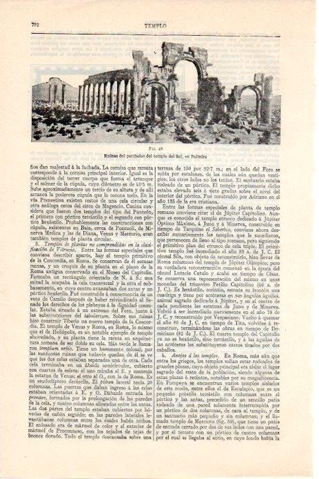 LAMINA V08277: Templo del Sol en Palmira, Siria