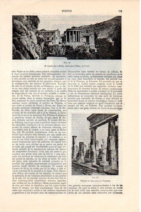 LAMINA V08278: Templo de la Sibilia en Tivoli