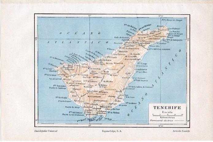 LAMINA V08299: Mapa de Tenerife 