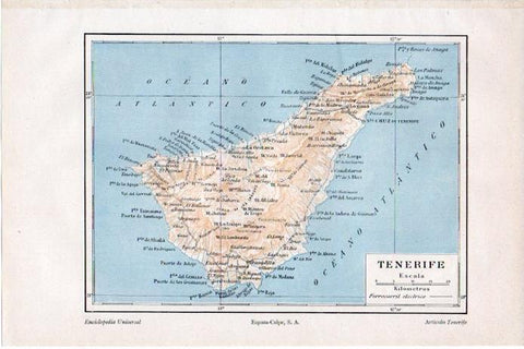 LAMINA V08299: Mapa de Tenerife 