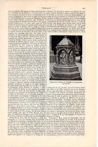 LAMINA V08322: Monumento funerario de Teobaldo V de Champaña