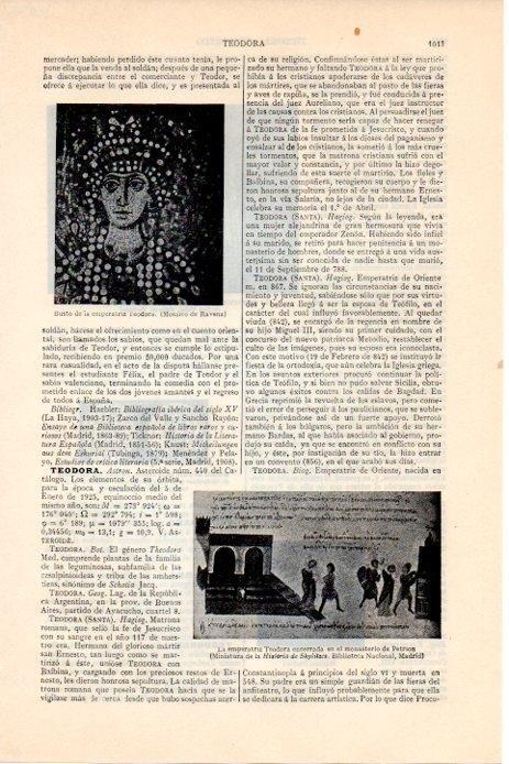 LAMINA V08323: Busto de la emperatriz Teodora 