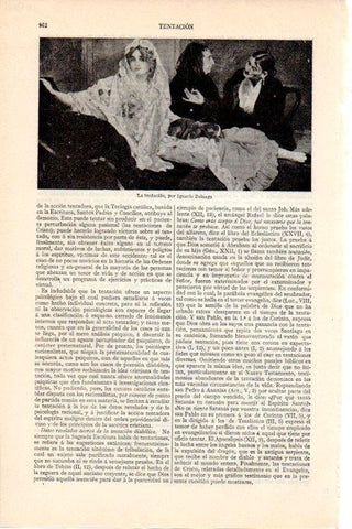 LAMINA V08321: La tentacion, por Zuloaga
