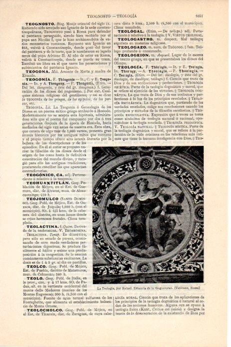 LAMINA V08328: La Teologia, por Rafael