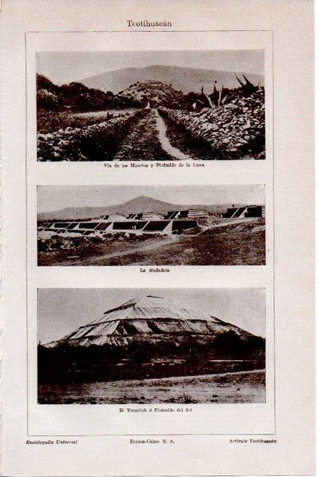 LAMINA V08330: Vistas de Teotihuacan