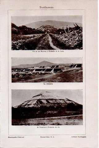 LAMINA V08330: Vistas de Teotihuacan