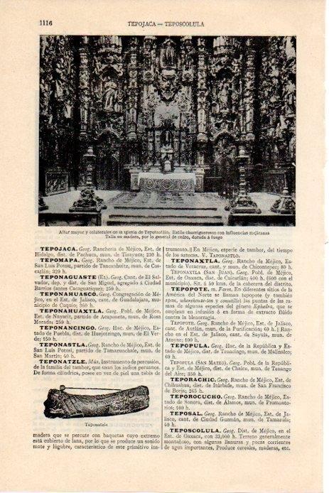 LAMINA V08333: Altar iglesia de Tepotzotlan
