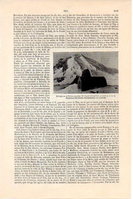 LAMINA V08335: Refugio el Chalet Ull de Ter
