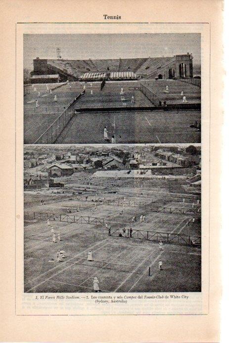 LAMINA V08315: Pistas de tenis