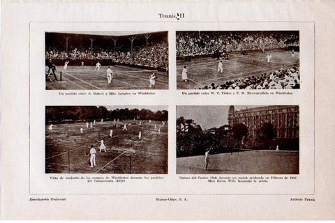 LAMINA V08316: Pistas de tenis en Wimbledon