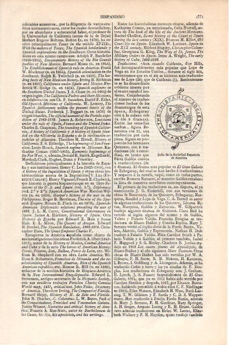 LAMINA V08703: Sello de la Sociedad Española de America