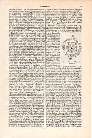 LAMINA V08703: Sello de la Sociedad Española de America