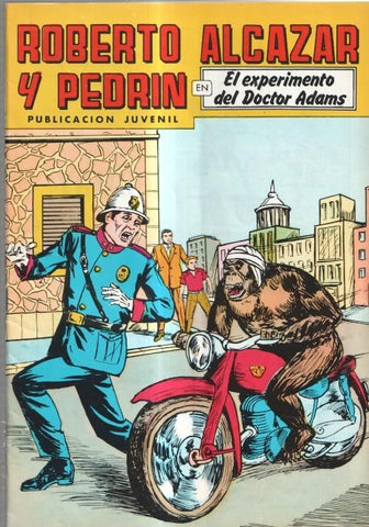 Roberto Alcazar y Pedrin color, numero 232: El experimento del doctor Adams