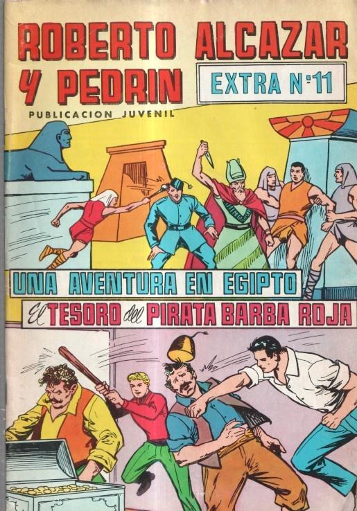 Roberto Alcazar y Pedrin color extra numero 11: Una aventura en Egipto-El tesoro del pirata Barba Roja