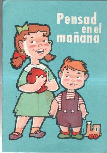 Libreta de ahorro de la diputacion de Barcelona  felicitando nacimiento hijo en 1964