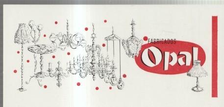 Felicitacion Navidad 1970 ? empresa  Fabricados Opal, Barcelona