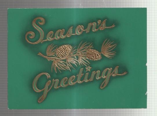 Felicitacion Navidad 1970 ? empresa Seasons Greetings